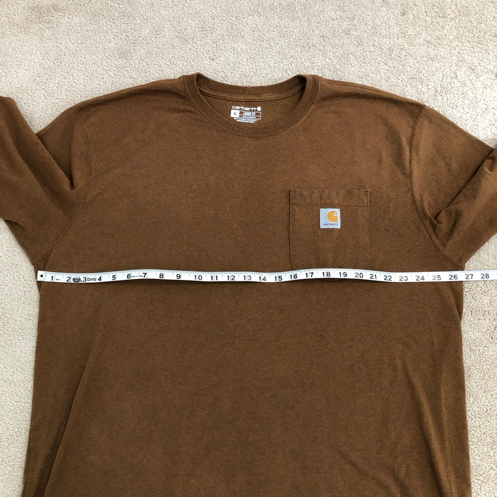 Carhartt Mens T-Shirt Large Short Sleeve Crew Neck Pocket - Picture 7 of 8